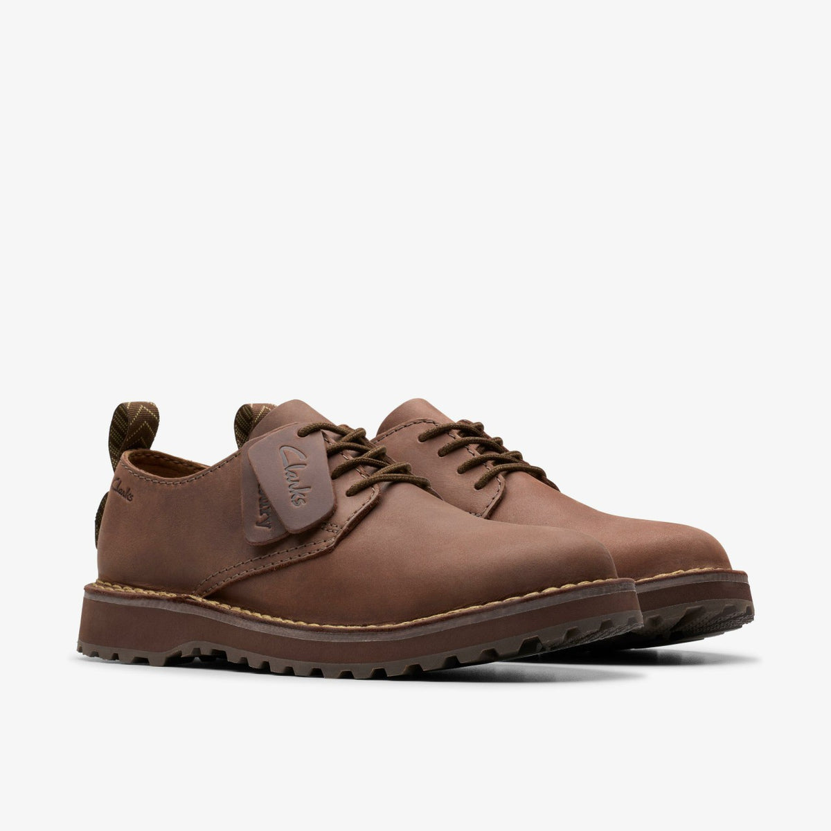 Solsbury Lace Dark Brown Leather - Clarks Men