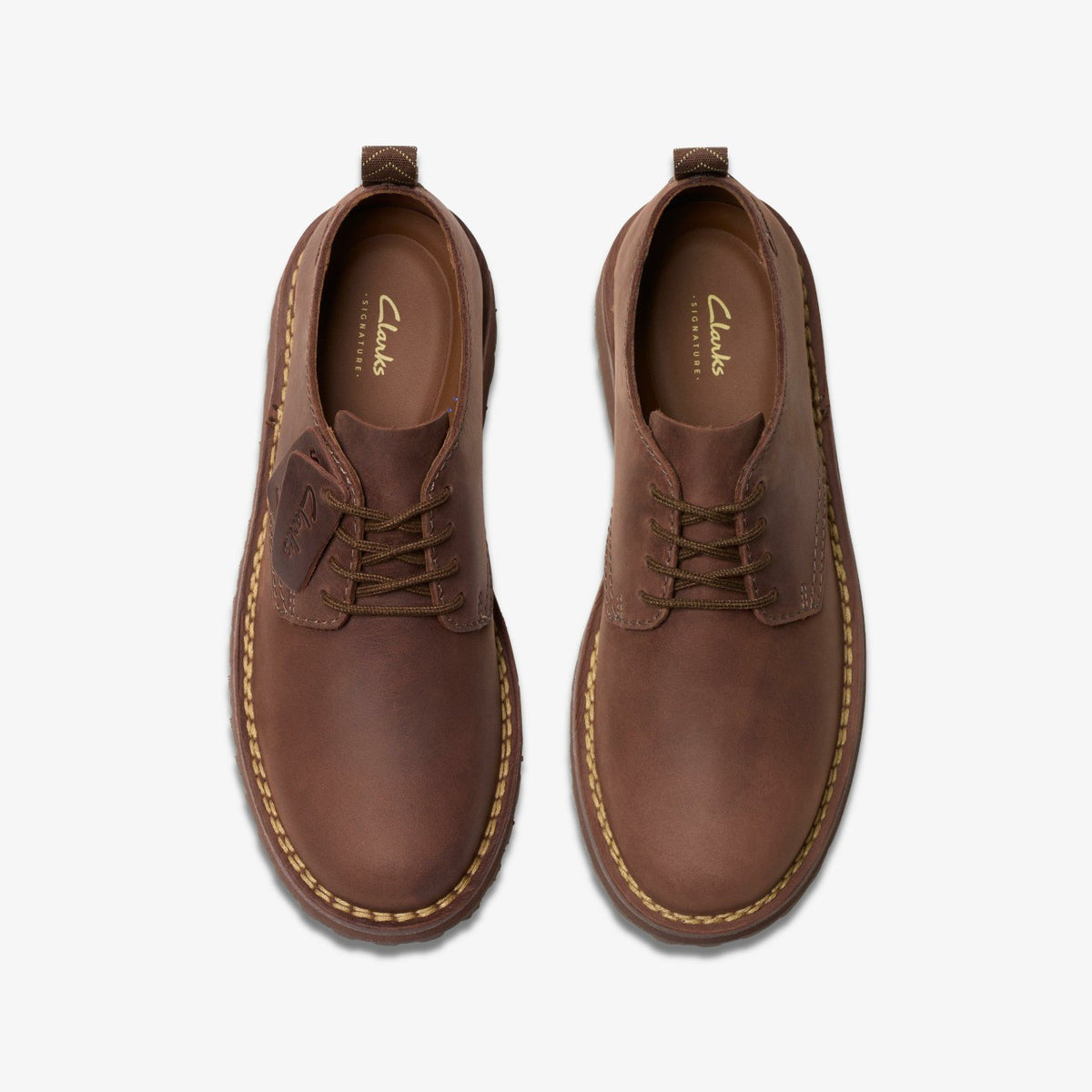 Solsbury Lace Dark Brown Leather - Clarks Men