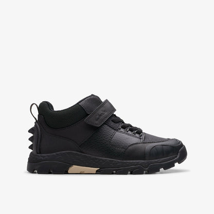 Steggy 2 Glow Kid Black Leather - Clarks Kids