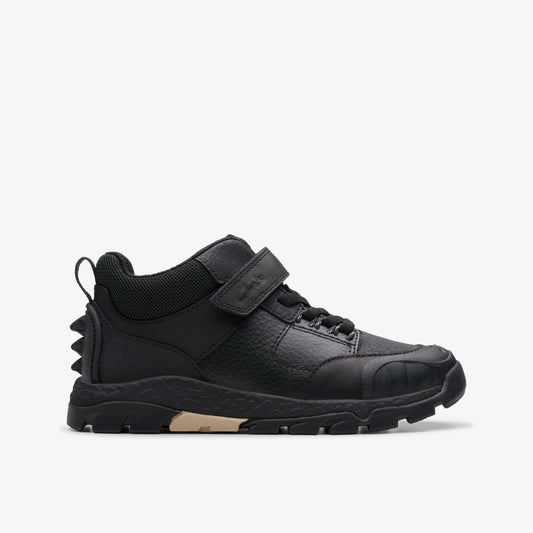 Steggy 2 Glow Kid Black Leather - Clarks Kids