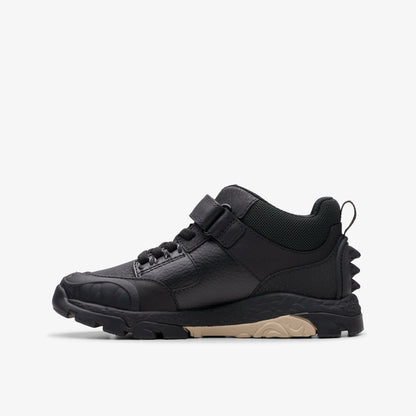 Steggy 2 Glow Kid Black Leather - Clarks Kids