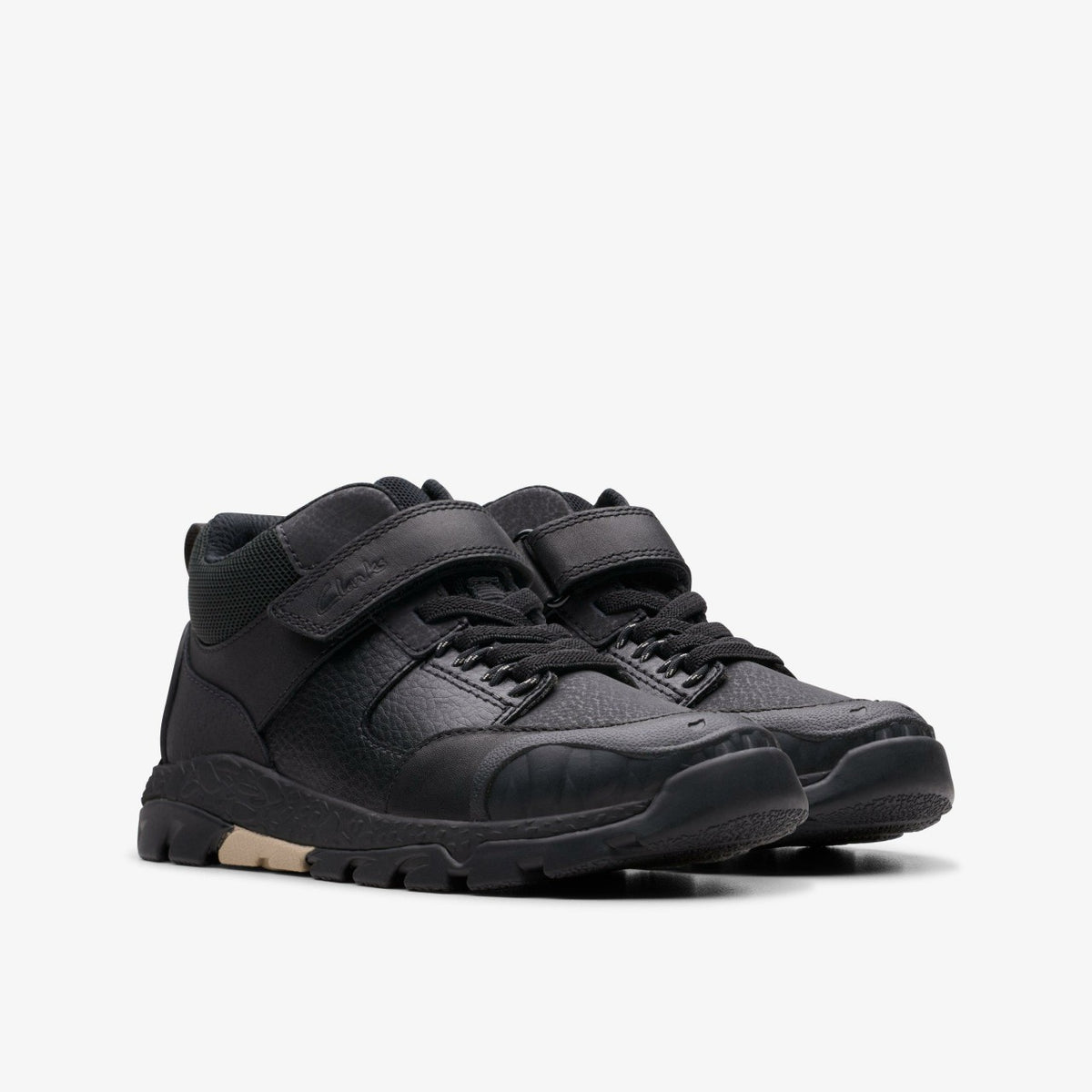 Steggy 2 Glow Kid Black Leather - Clarks Kids