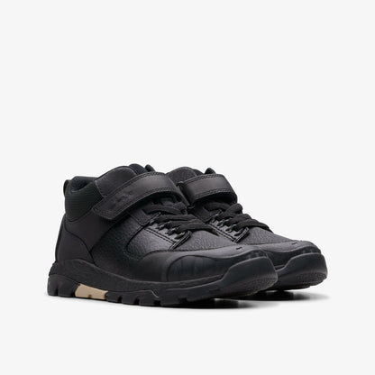 Steggy 2 Glow Kid Black Leather - Clarks Kids