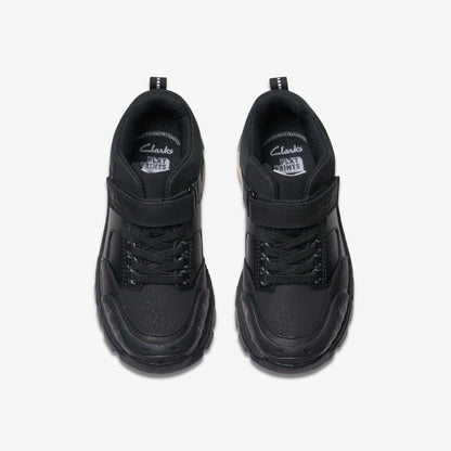 Steggy 2 Glow Kid Black Leather - Clarks Kids