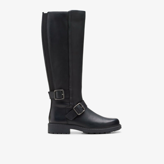 Orinoco2 Tall Black Leather - Clarks Women