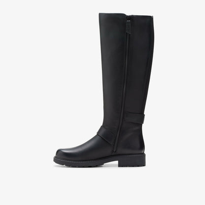 Orinoco2 Tall Black Leather - Clarks Women