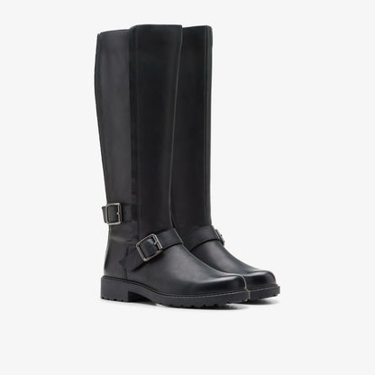 Orinoco2 Tall Black Leather - Clarks Women