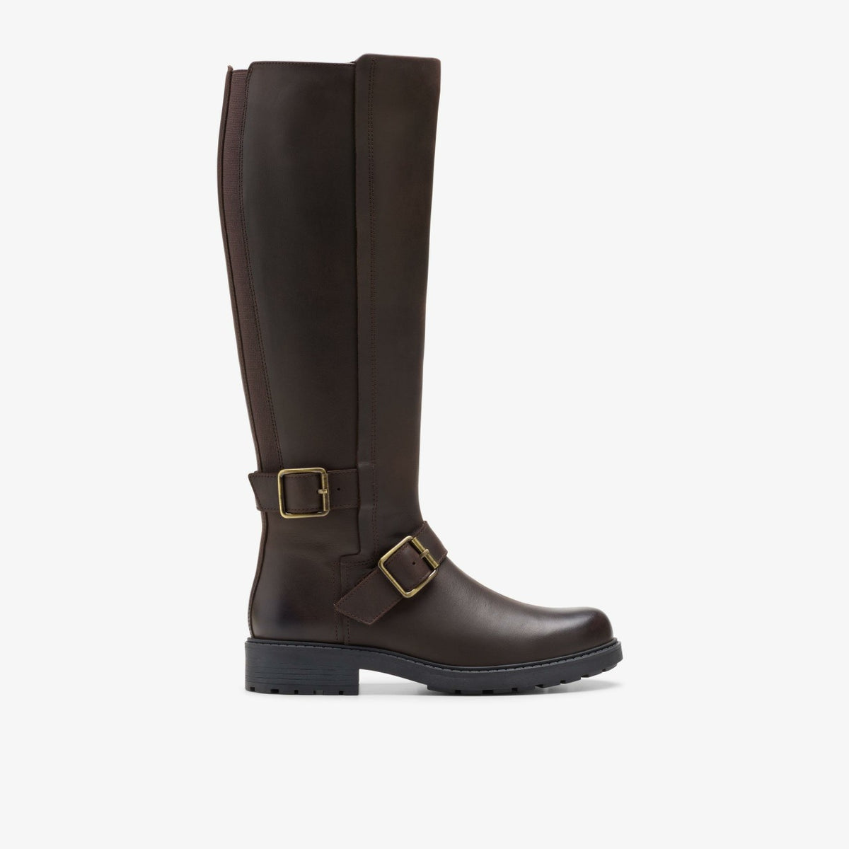 Orinoco 2 Tall Dark Brown Leather - Clarks Women