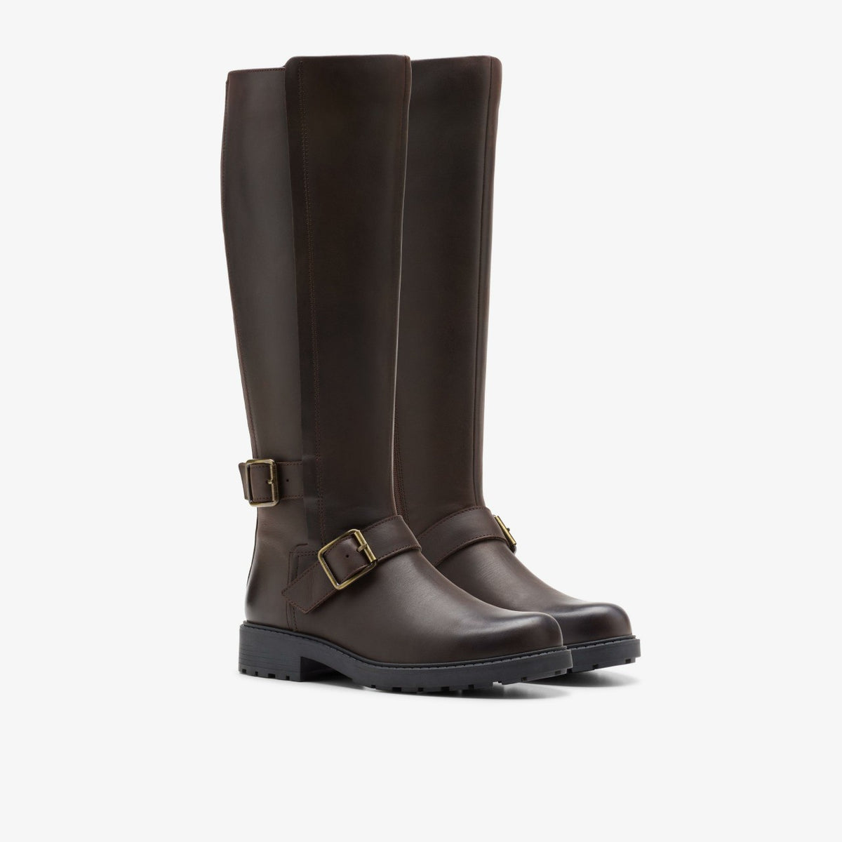 Orinoco 2 Tall Dark Brown Leather - Clarks Women