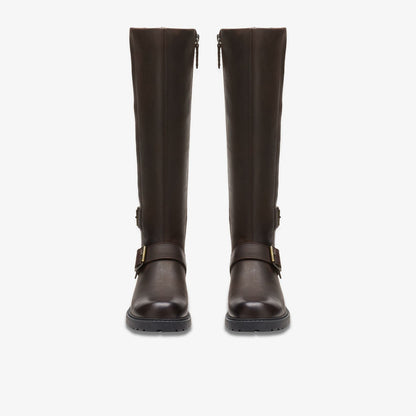 Orinoco 2 Tall Dark Brown Leather - Clarks Women