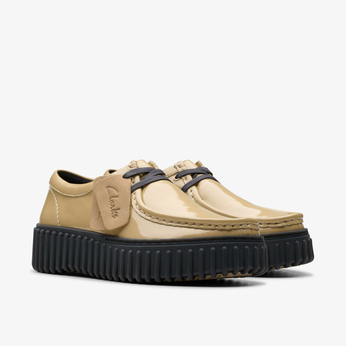 Torhill Bee Beige Patent - Clarks Women