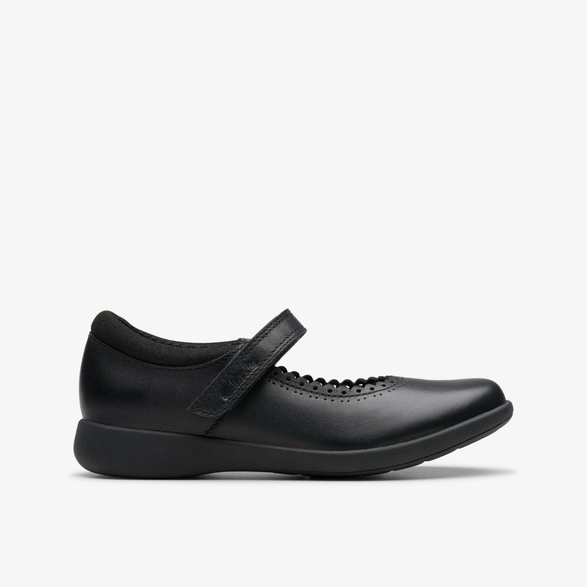 Etch Pure Kid Black Leather - Clarks Kids