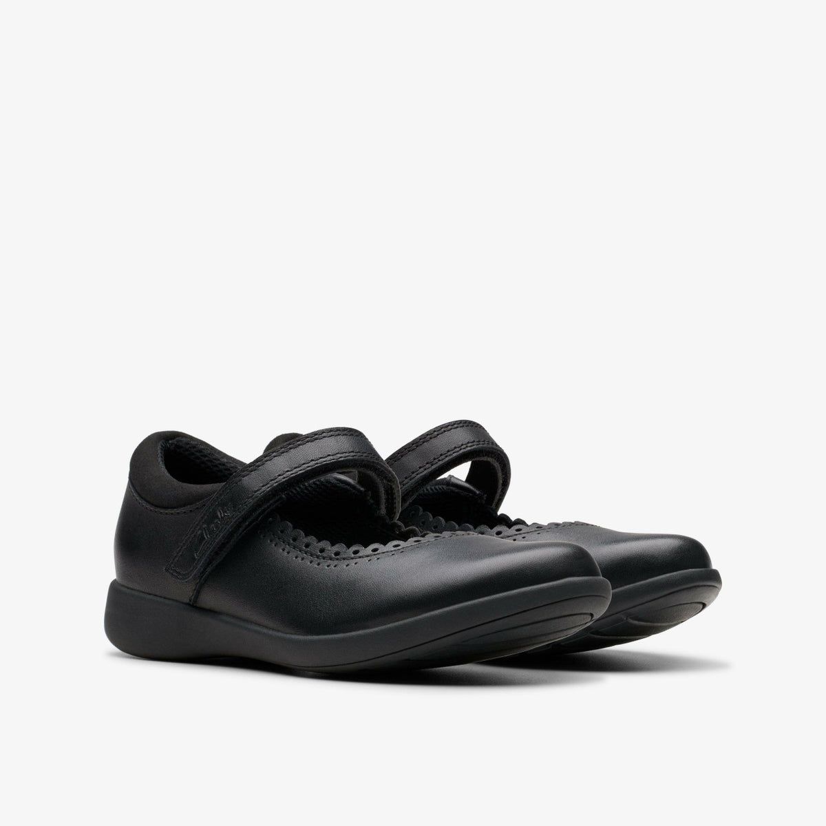 Etch Pure Kid Black Leather - Clarks Kids