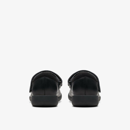 Etch Pure Kid Black Leather - Clarks Kids
