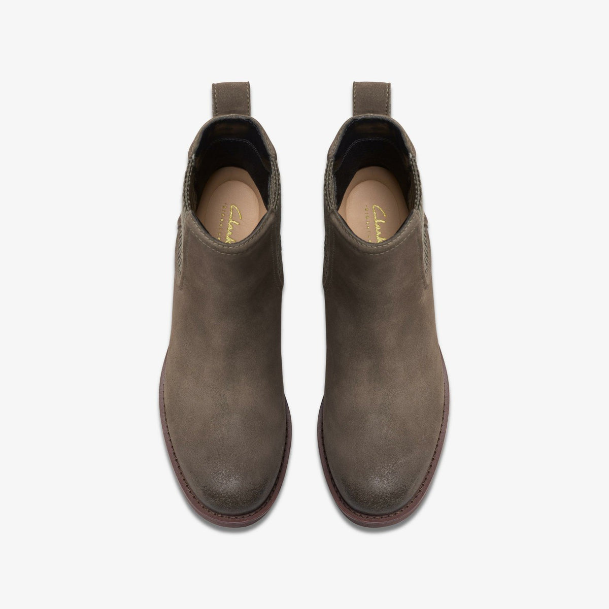 Chamberly Top Mole Grey Suede - Clarks Women