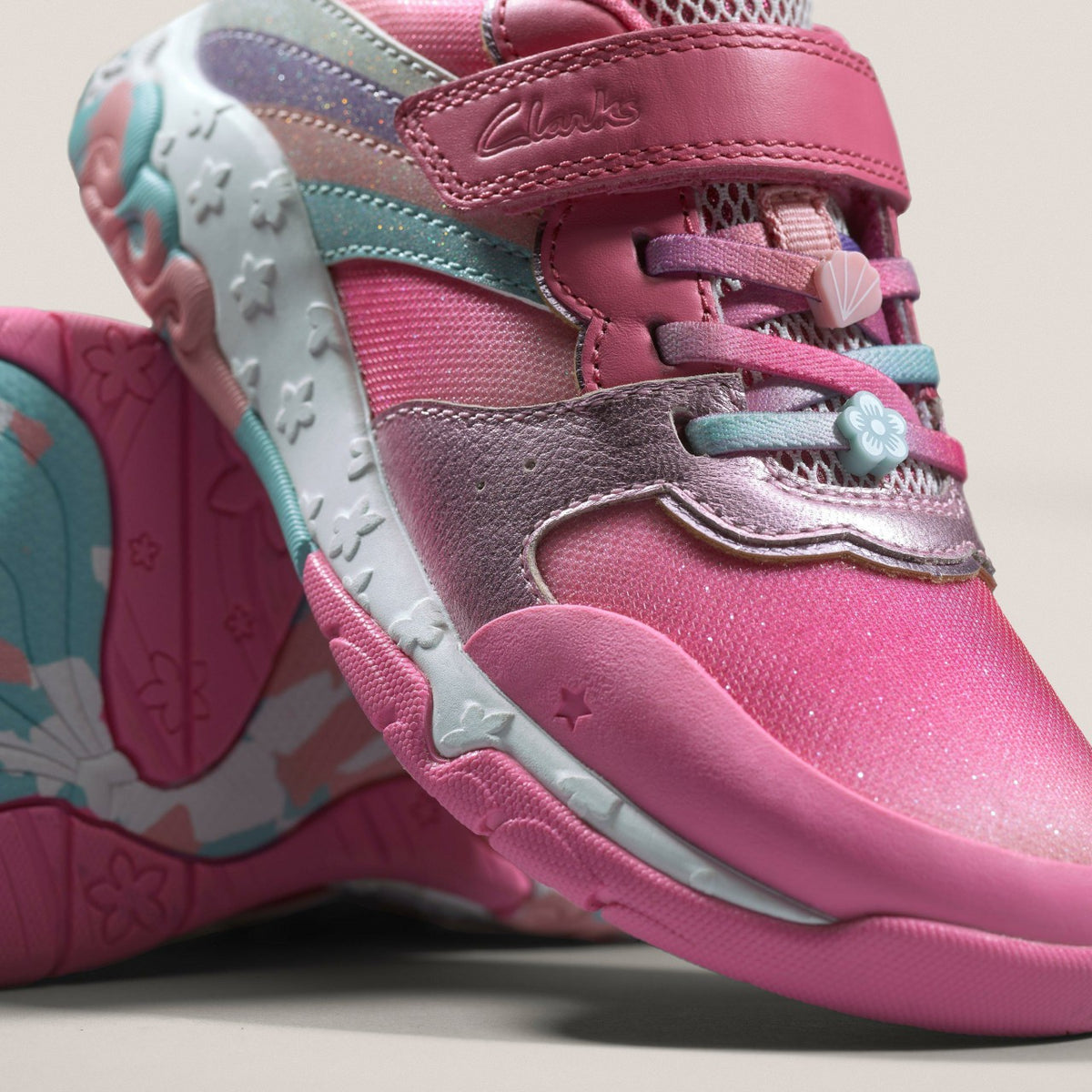 Tidal Star Kid Bright Pink Combination - Clarks Kids
