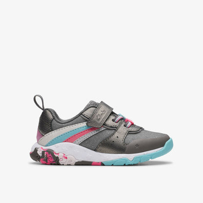 Tidal Star Toddler Gun Metal - Clarks Babies|Kids