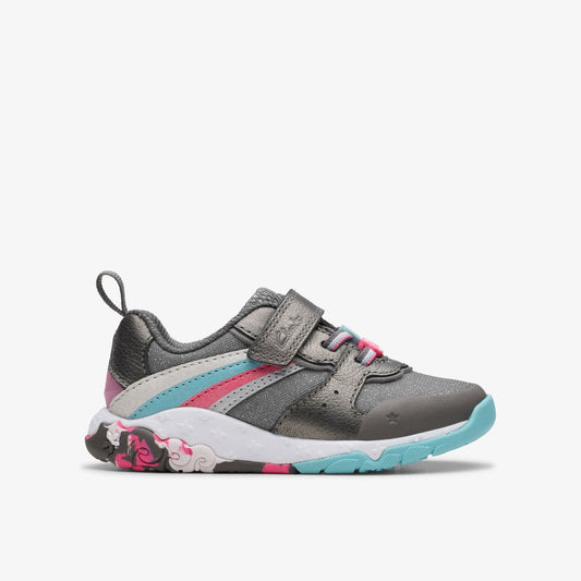 Tidal Star Toddler Gun Metal - Clarks Babies|Kids