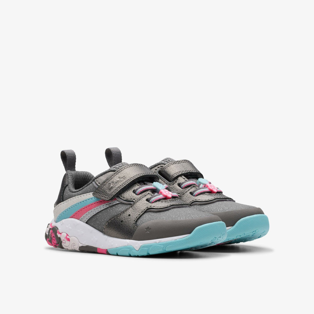 Tidal Star Toddler Gun Metal - Clarks Babies|Kids
