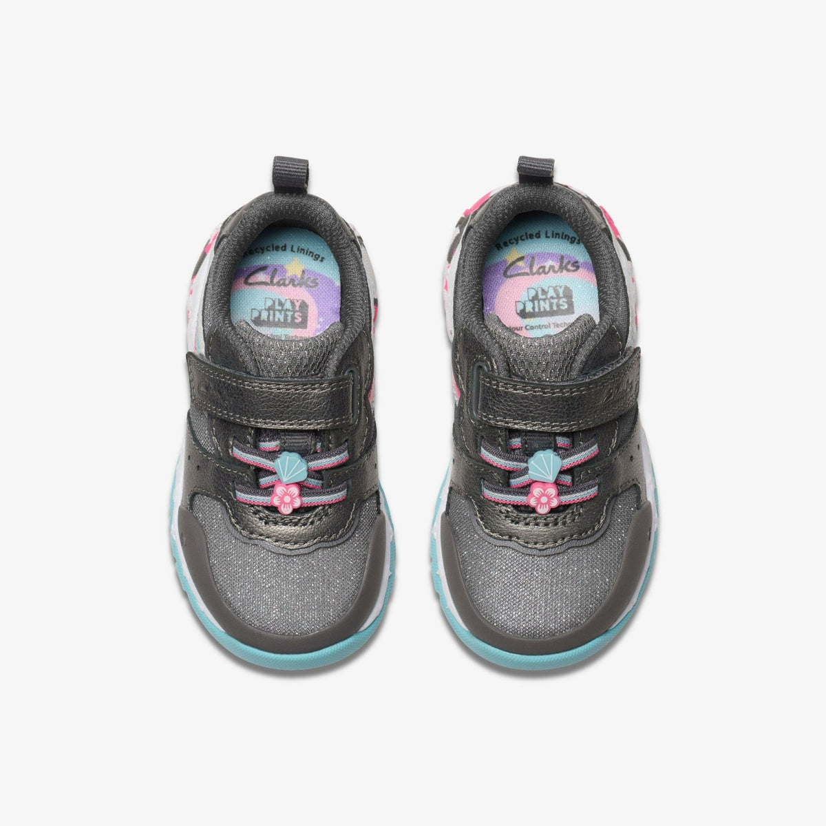 Tidal Star Toddler Gun Metal - Clarks Babies|Kids
