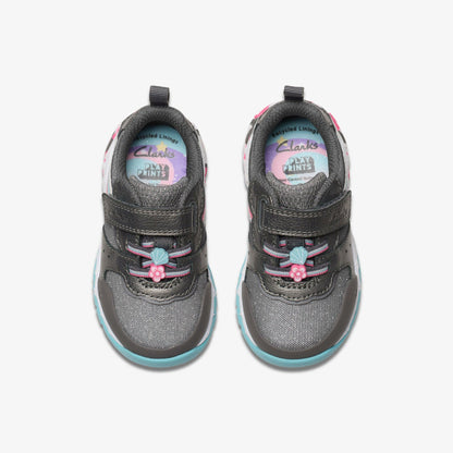 Tidal Star Toddler Gun Metal - Clarks Babies|Kids