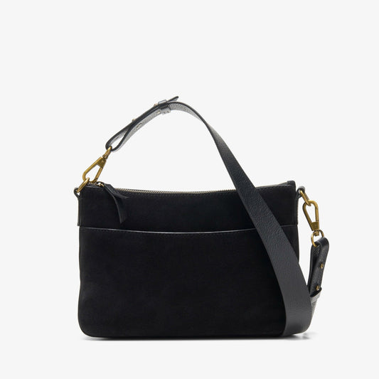 Willow Cross Black Suede - Clarks Women