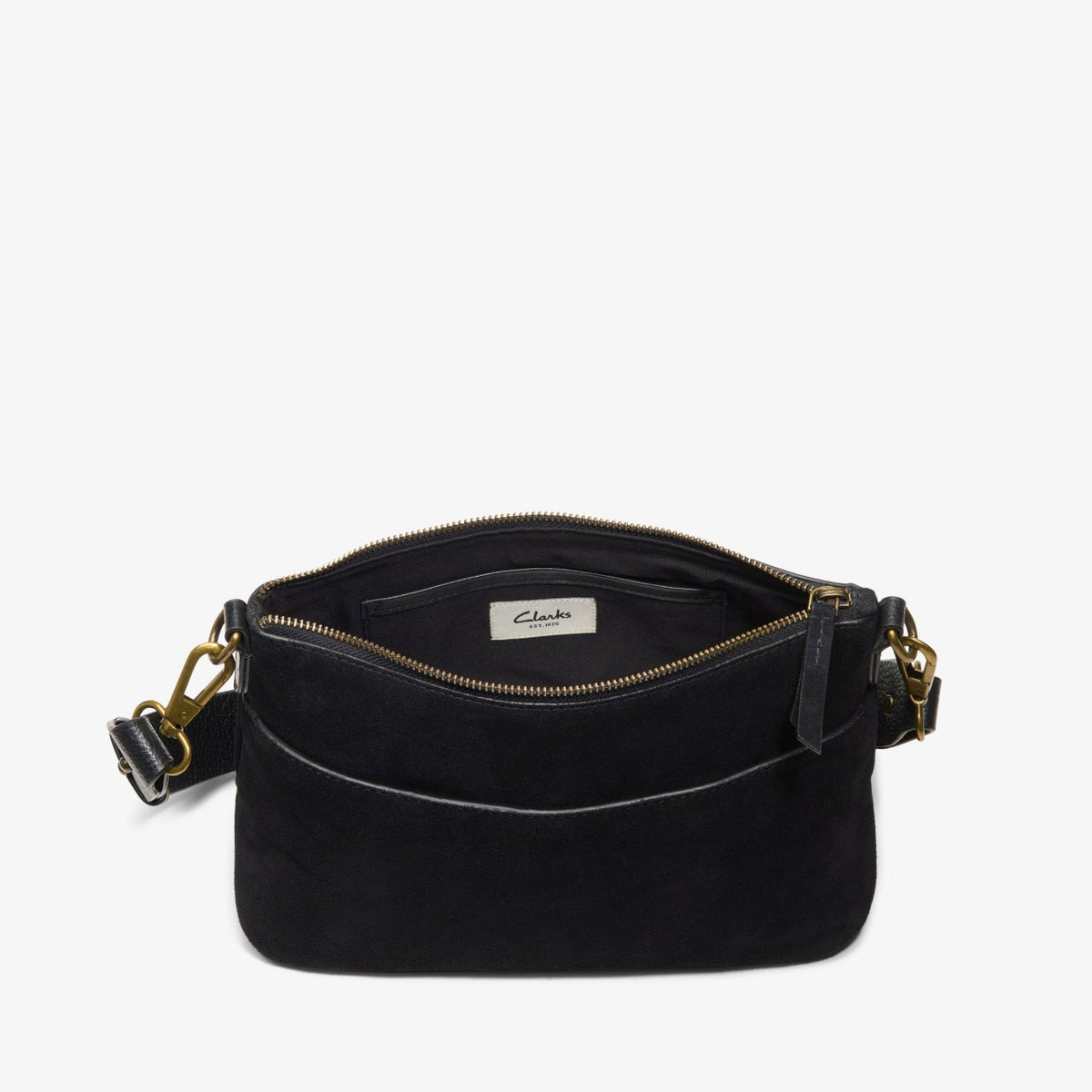 Willow Cross Black Suede - Clarks Women