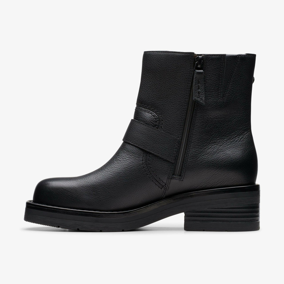 Rebelle Buckle Black Leather - Clarks Women