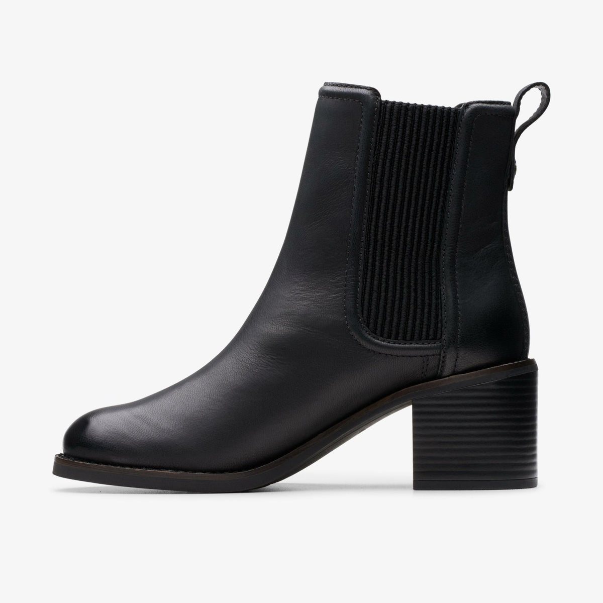 Chamberly Top Black Leather - Clarks Women
