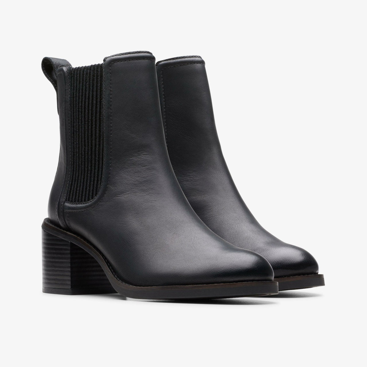 Chamberly Top Black Leather - Clarks Women