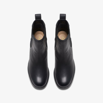 Chamberly Top Black Leather - Clarks Women