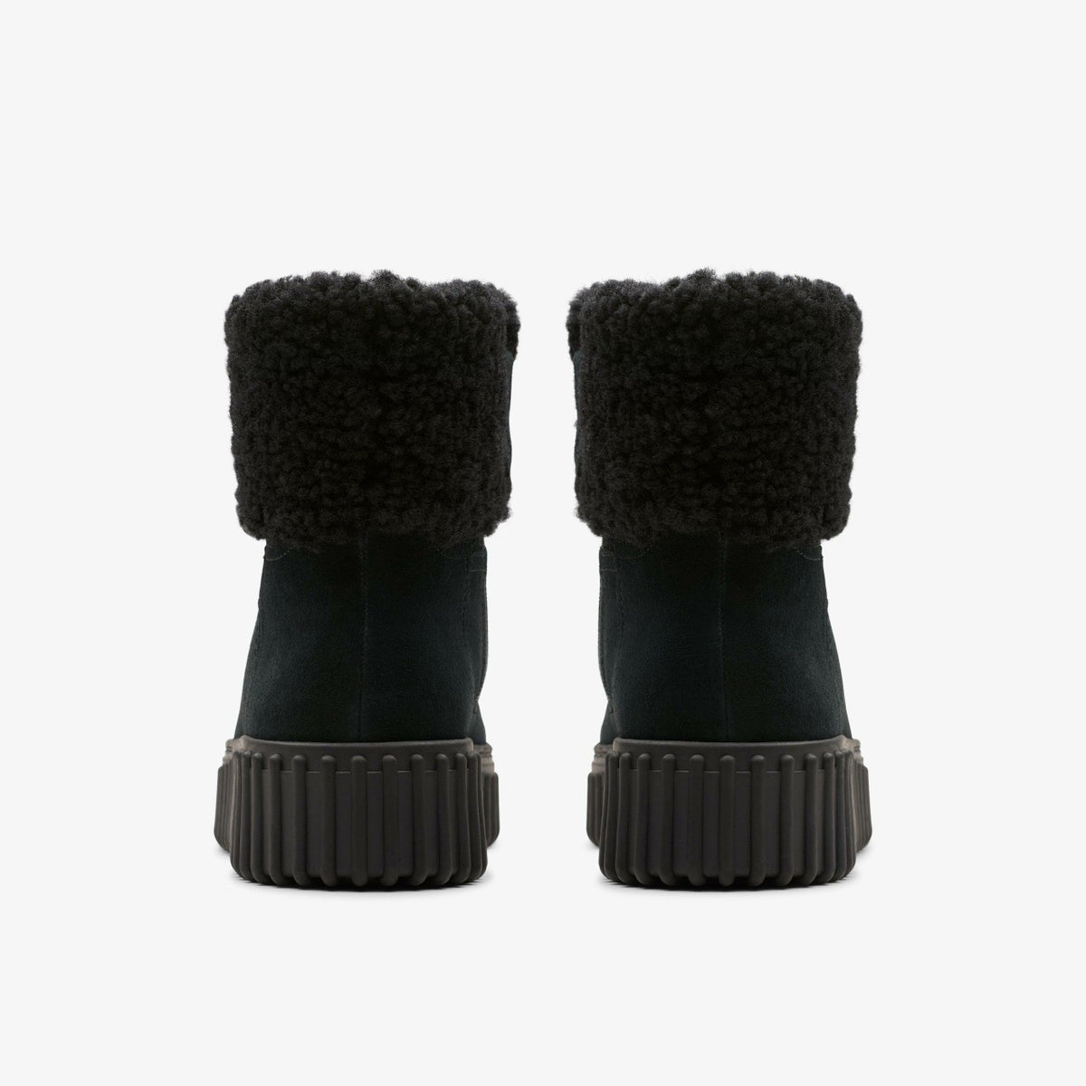 Torhill Turn Black Warmlined Suede - Clarks Women