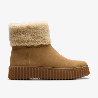Torhill Turn Light Tan Warmlined - Clarks Women