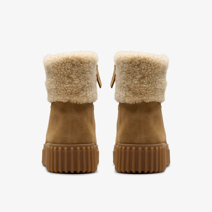 Torhill Turn Light Tan Warmlined - Clarks Women