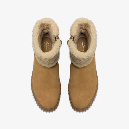 Torhill Turn Light Tan Warmlined - Clarks Women