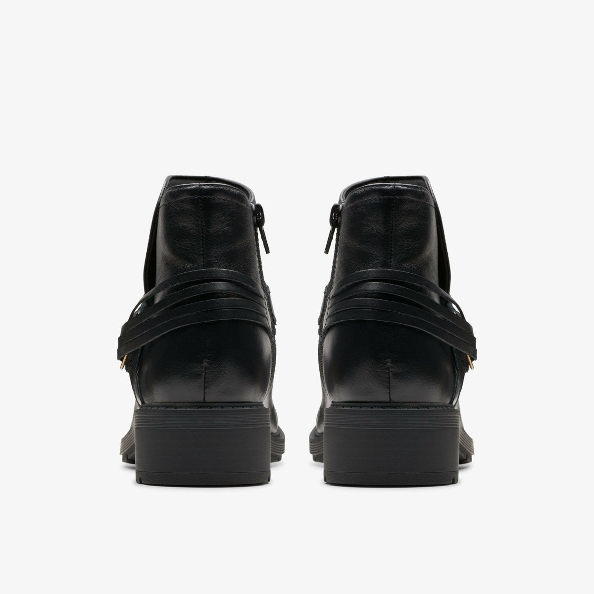 Hearth Kaylie Ankle Boot Black Leather - Clarks Women