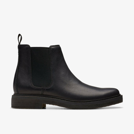 Clarkdale Easy Chelsea Boot Black Leather - Clarks Men