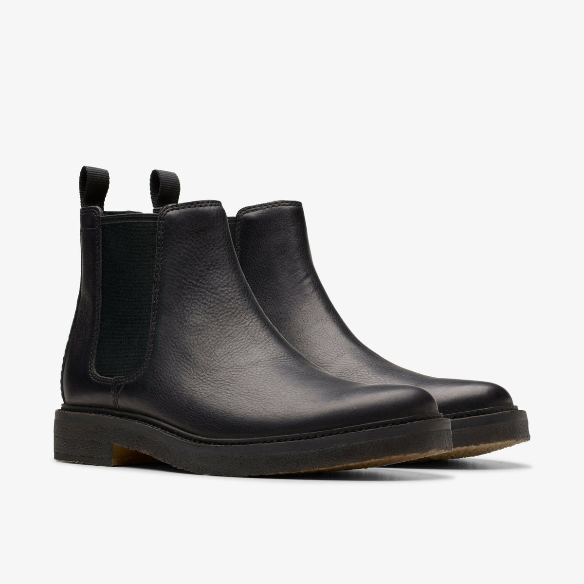 Clarkdale Easy Chelsea Boot Black Leather - Clarks Men