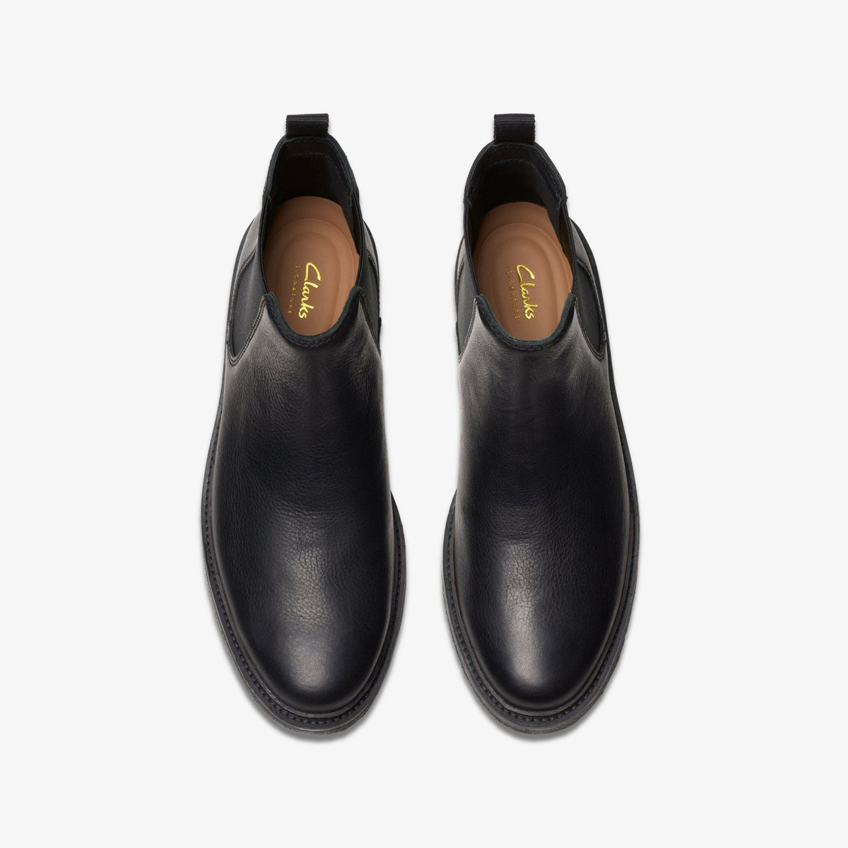 Clarkdale Easy Chelsea Boot Black Leather - Clarks Men