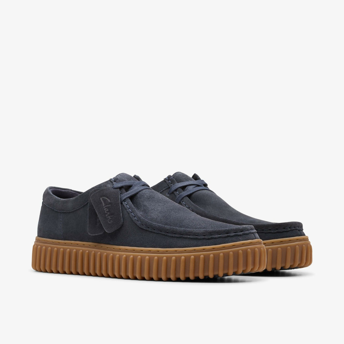 Torhill Lo Navy Suede - Clarks Men