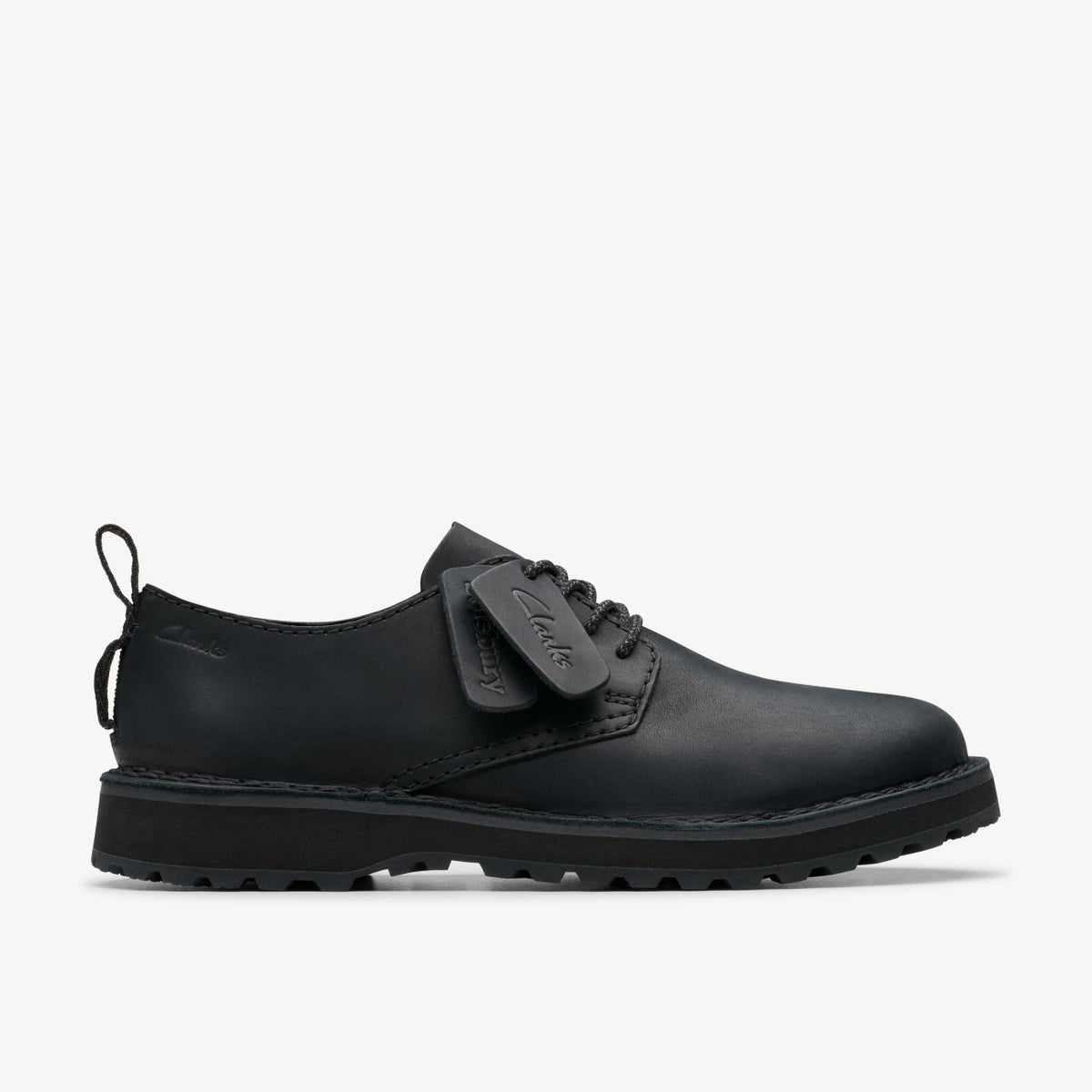 Solsbury Lace Black Leather - Clarks Men