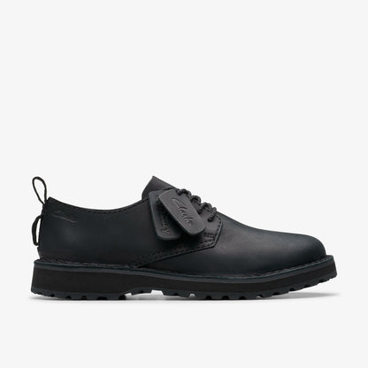 Solsbury Lace Black Leather - Clarks Men