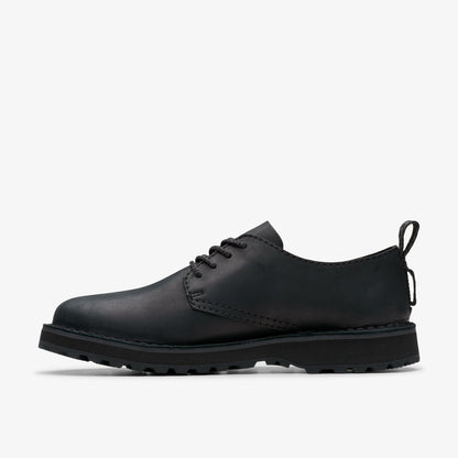Solsbury Lace Black Leather - Clarks Men