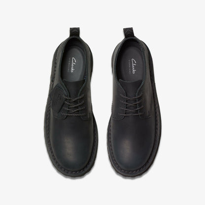 Solsbury Lace Black Leather - Clarks Men