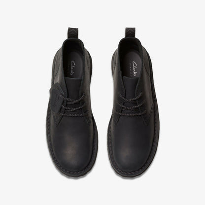 Solsbury Desert Boot Black Leather - Clarks Men
