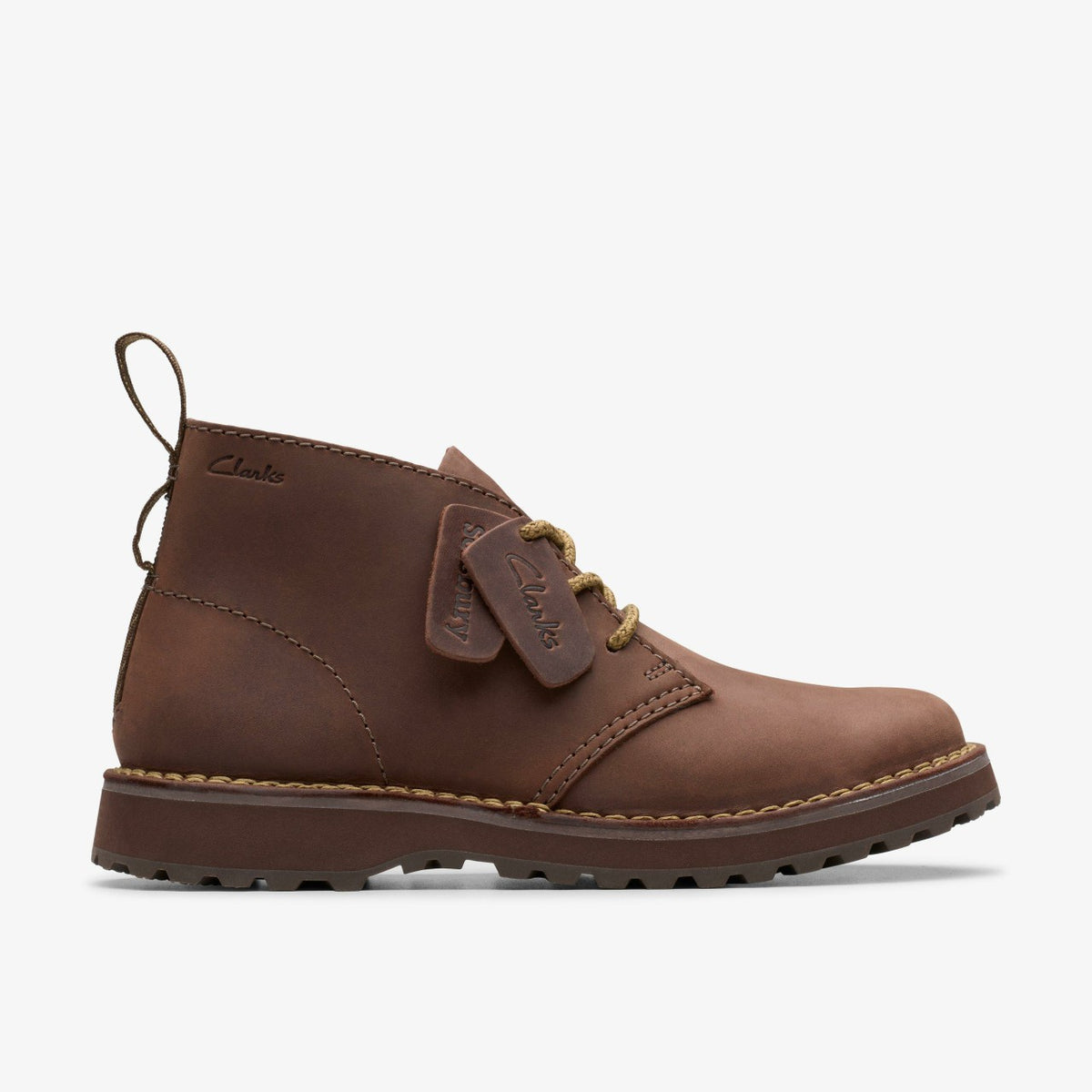 Solsbury Desert Boot Dark Brown Leather - Clarks Men
