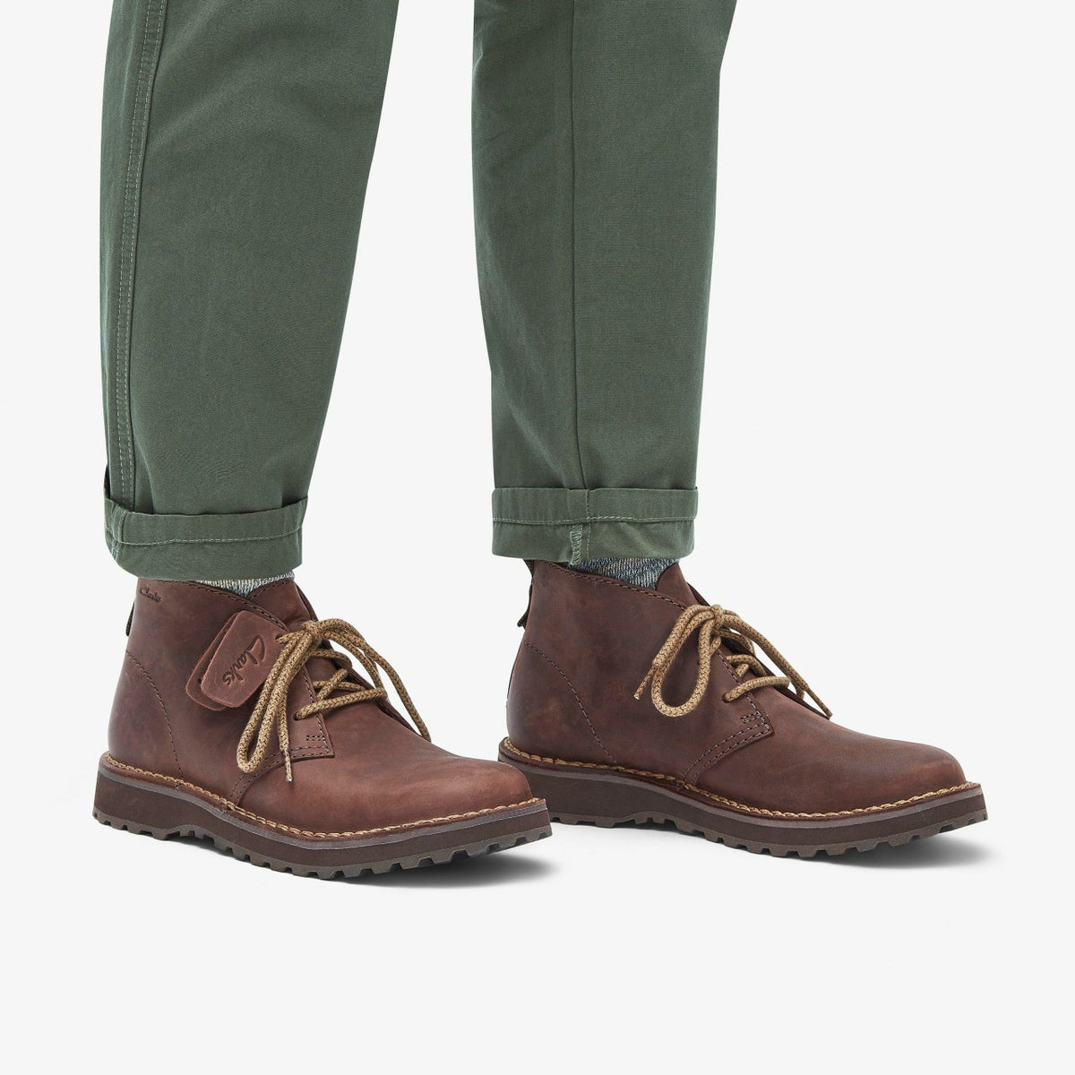 Solsbury Desert Boot Dark Brown Leather - Clarks Men