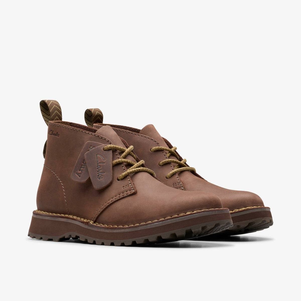 Solsbury Desert Boot Dark Brown Leather - Clarks Men