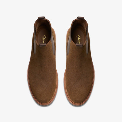Clarkridge Top Brown Suede - Clarks Men