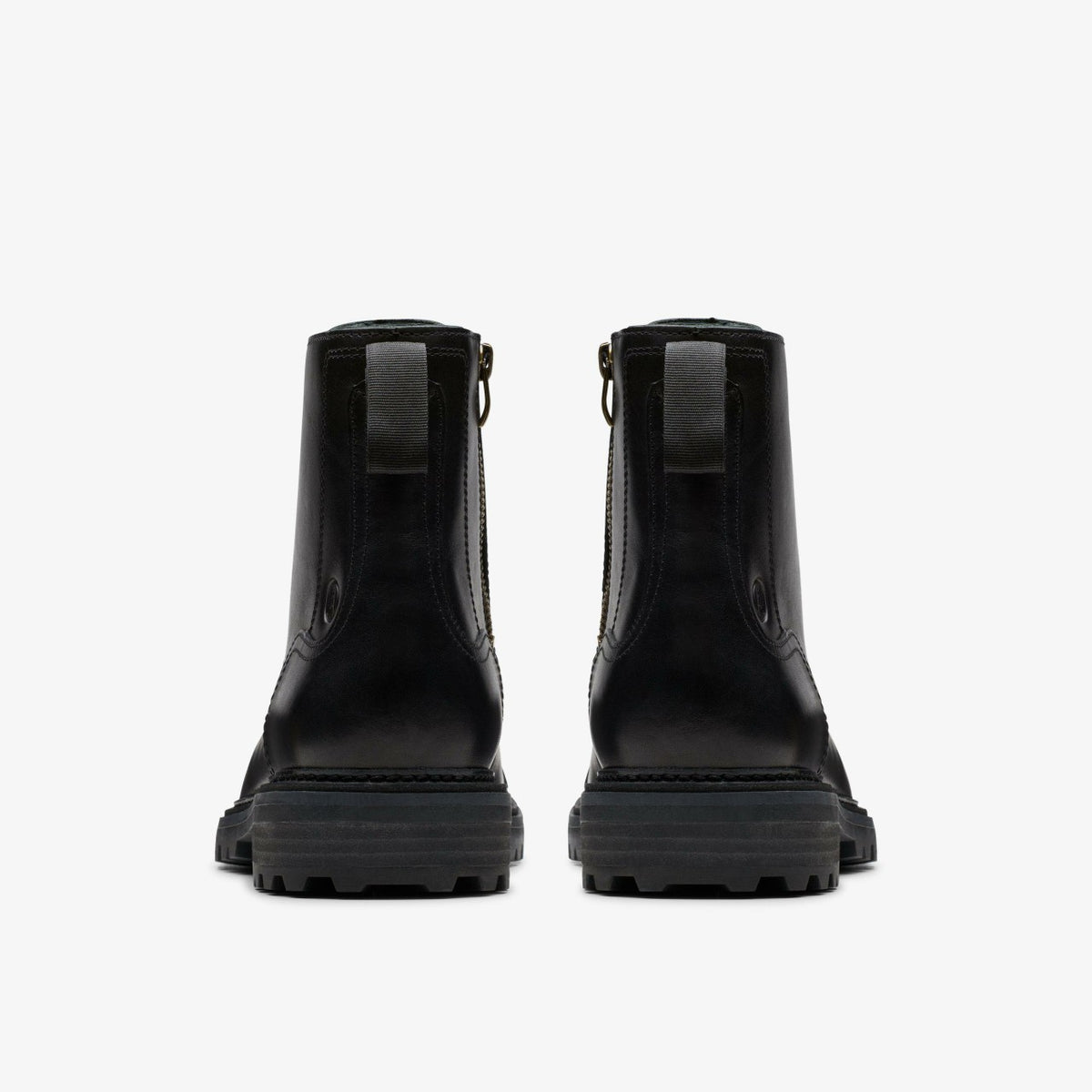 Clarkridge Hi Black Leather - Clarks Men